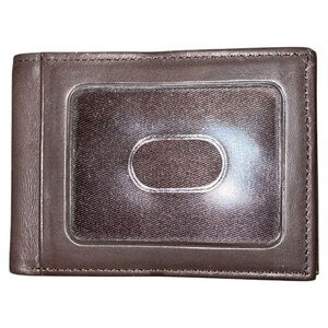 Rolfs Men’s Brown Leather‎ ID Card Holder Wallet
